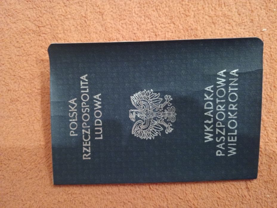 Wkładka paszportowa PRL