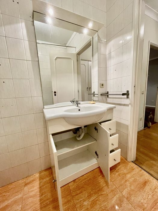 Móvel Casa de Banho+Espelho+Sanita C/Autoclismo Exterior+Bidê