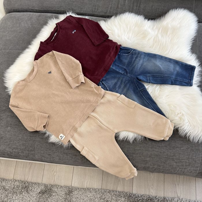 Лот речей на хлопчика реглани джогери джинси 9-12 м 80 см next zara