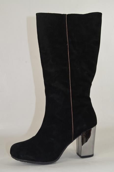 ZIGN KOZAKI DAMSKIE 100 % skora naturalna czarne 39