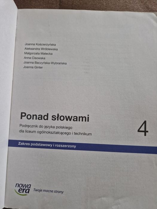 Ponad słowami 4 podręcznik