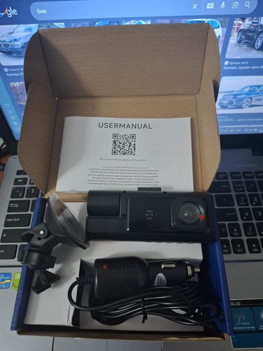 Видеорегистратор  Dashcam Full HD + поворотная HD задняя камера