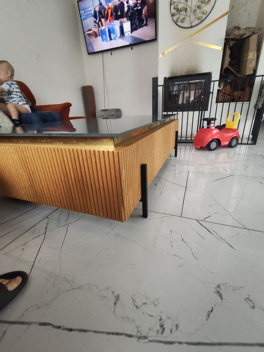 Stolik kawowy  szklany  bardzo ciezki