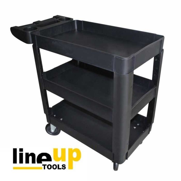 Carro de Apoio XL de 3 Prateleiras 250KG PRO (C/Iva)