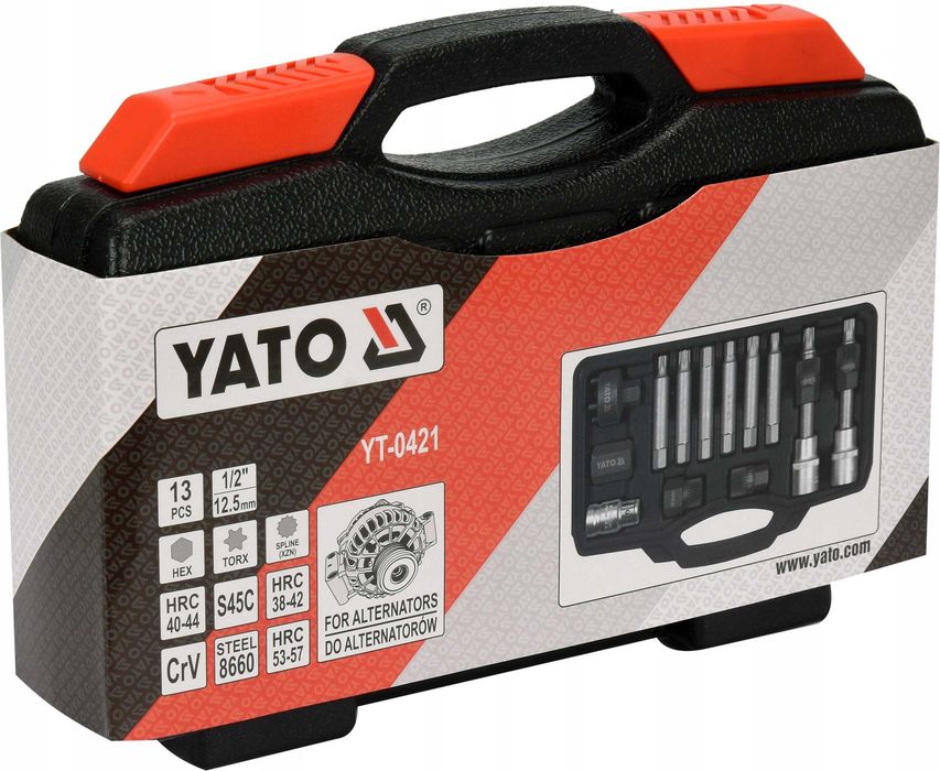 Klucze do Alternatorów ze Sprzęgłem 13 szt. Yato YT-0421