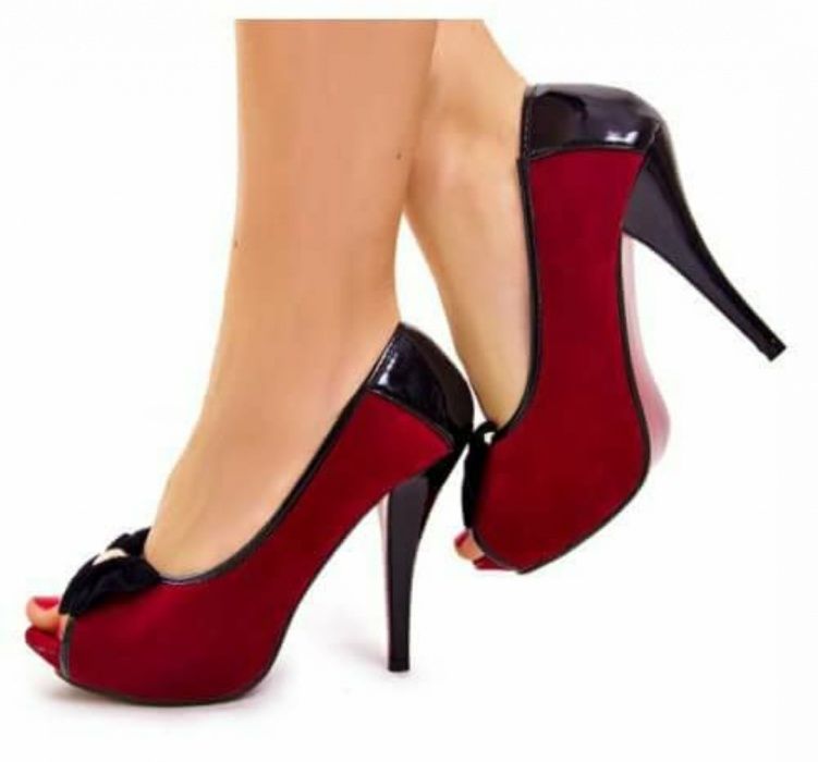 Bordowe szpilki rozm 39