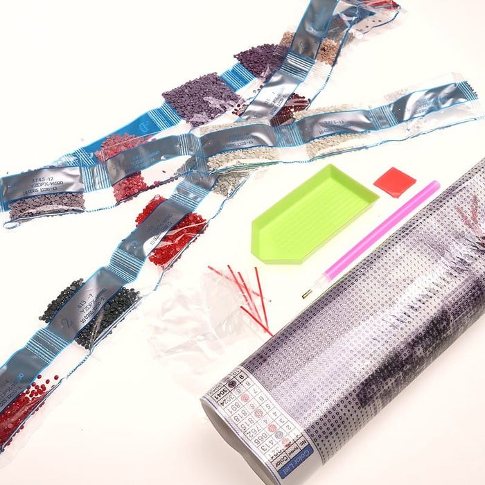 Diamond painting haft diamentowy  -  maki (15799)