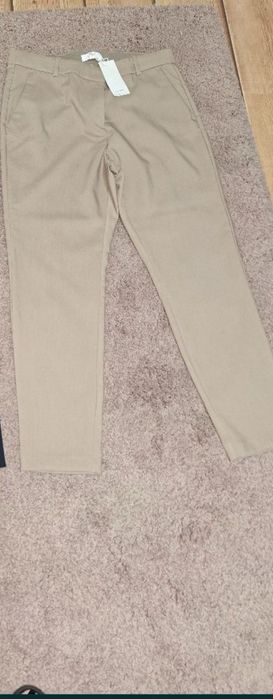 Spodnie damskie H&M 46 nowe z metką,beżowe