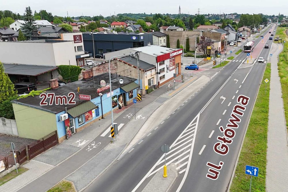 Lokal użytkowy do wynajęcia ok 27m2 przy ulicy Głównej, parter