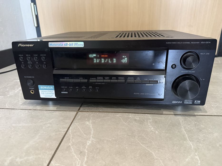 Amplituner Pioneer VSX-D514 5.1 DTS Dolby Digital sprawny