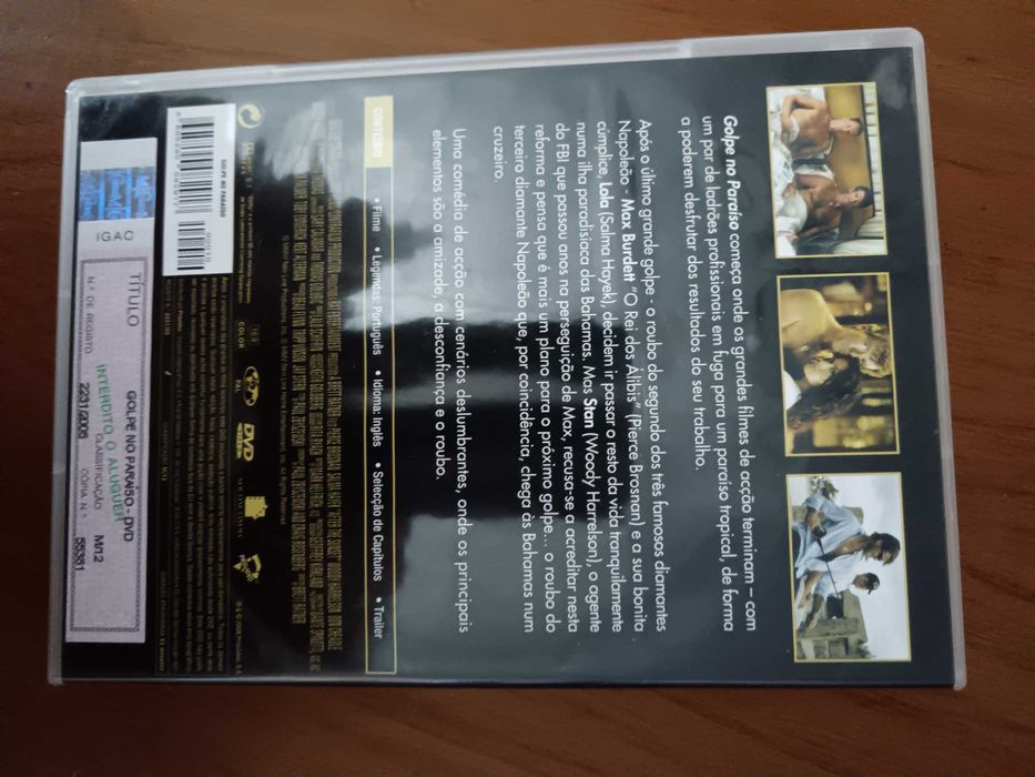 filme dvd original - golpe no paraiso