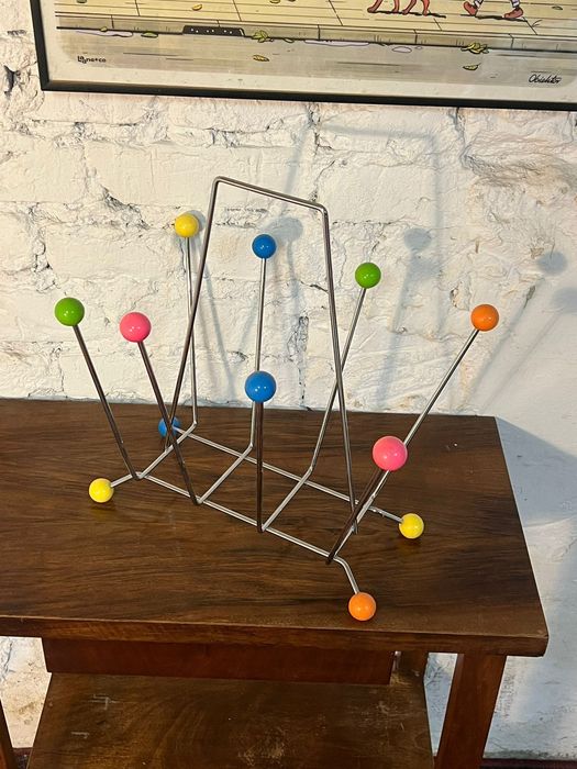 unikatowy gazetownik sputnik mid Century vintage retro