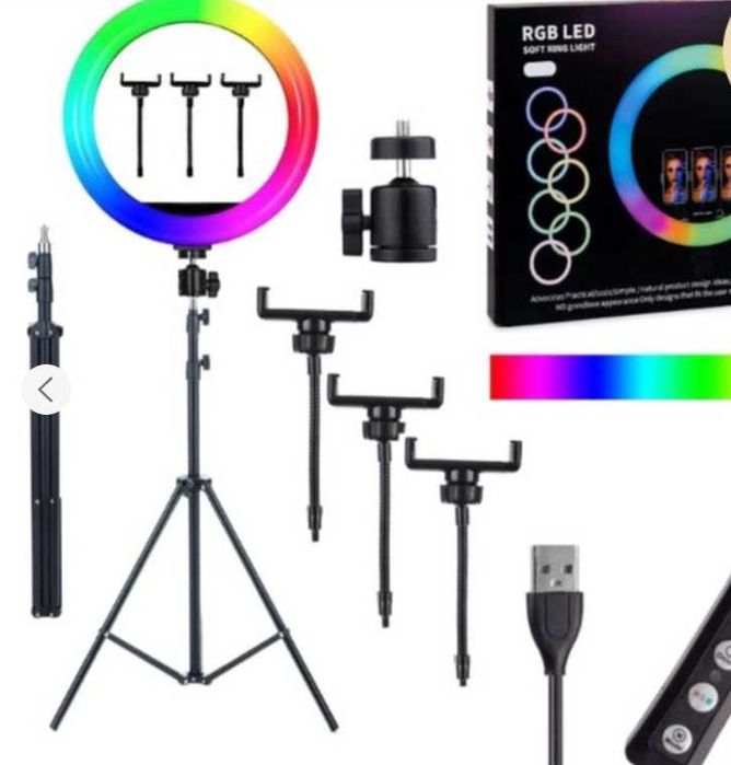 Кільцева світлодіодна лампа RGB LED MJ36 36 см