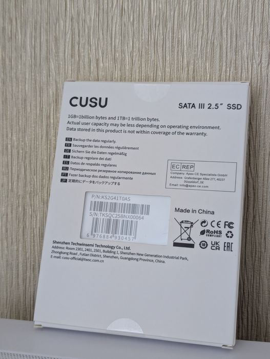 SSD CUSU 1tb sata 2.5 III new Новий ССД кусу