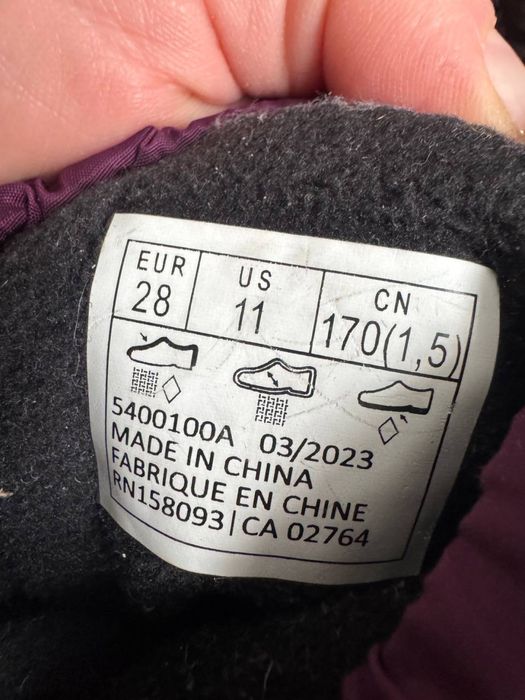 Зимові теплі чоботи-дутики Reima,розмір 28