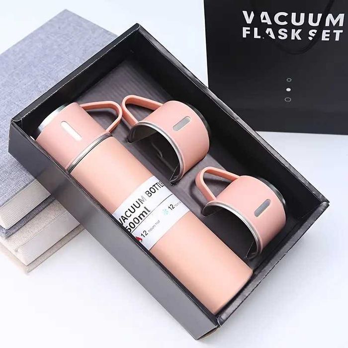 Garrafa térmica com chávena ou Conjunto de oferta. Novas.