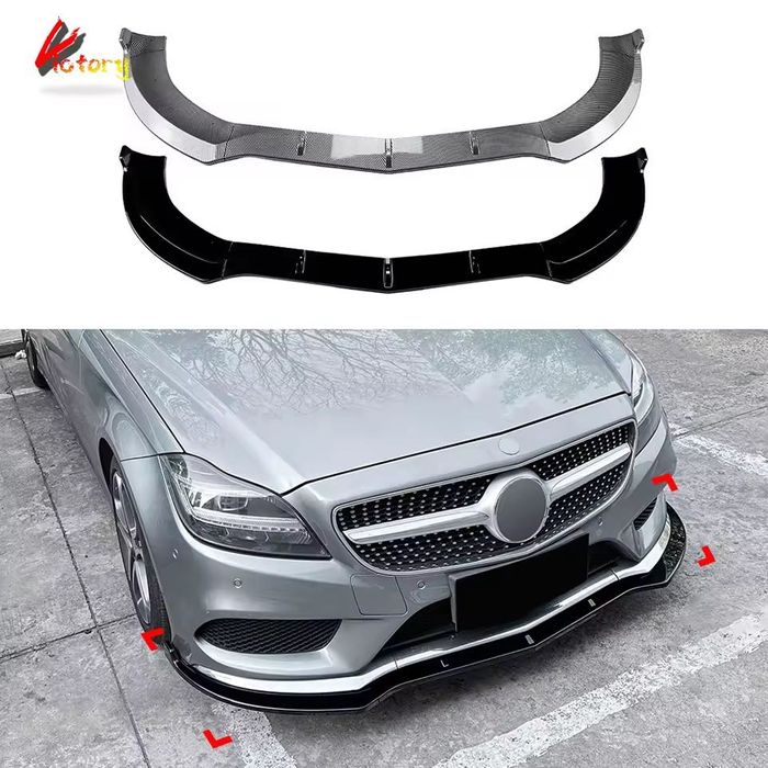 Губа на передний бампер Mercedes CLS W218 накладка на бампер сплитер