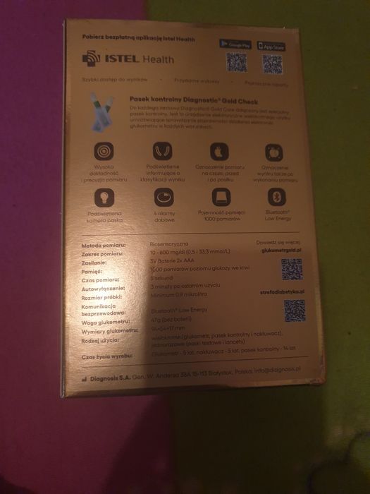 Nowy glukometr Diagnostic gold care