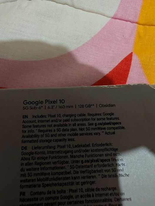 Google Pixel 10 128gb Preto