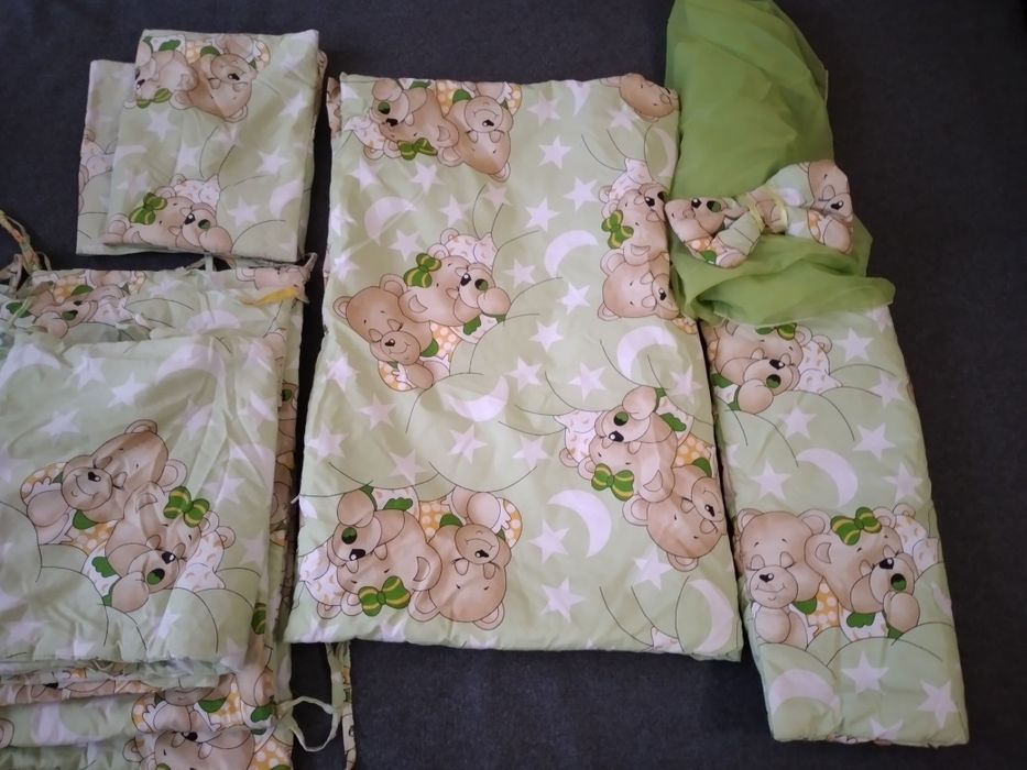 Новий набір на дитяче ліжечко 6 в 1