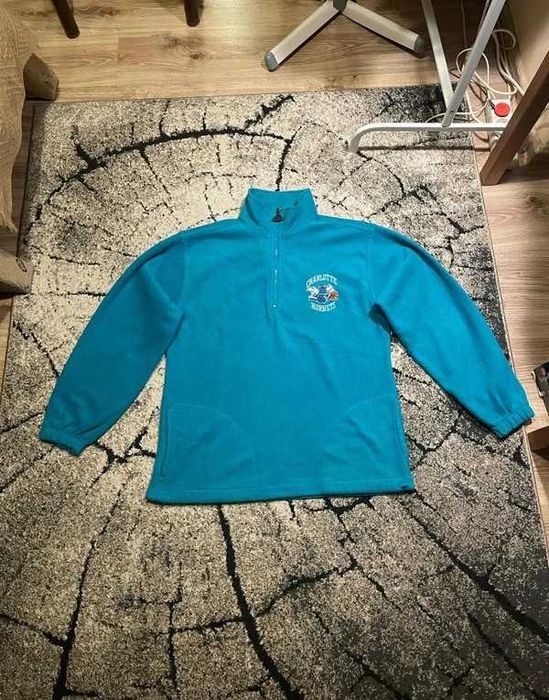 Polar kurtka fleece Charlotte Hornets NBA Starter vintage 90s babyblue