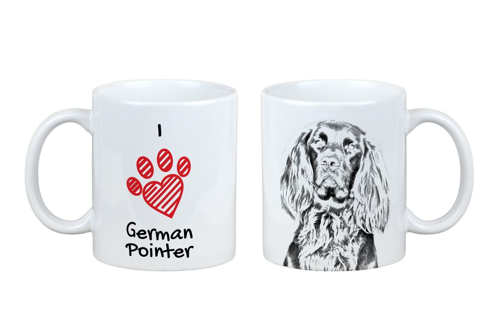 Wyżeł niemiecki szorstkowłosy kubek z psem I love Art-Dog
