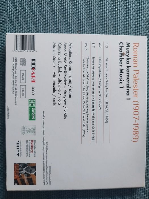 Roman Palester -Muzyka kameralna