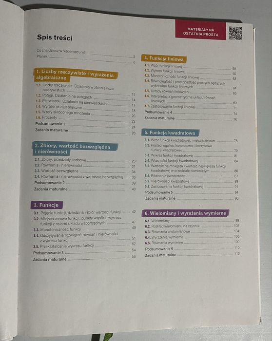 Vademecum Nowa teraz Matura Matematyka Poziom Podstawowy  Nowa Era