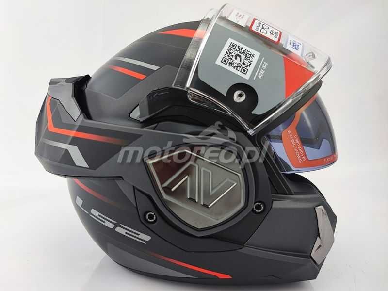 WYPRZEDAŻ Kask Szczękowy Blenda LS2 FF906 ADVANT Kuka Mat Black Red