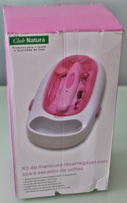 Kit Manicura Recarregável com SPA + Secador Unhas NOVO