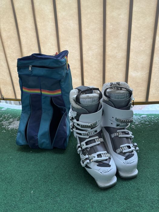 damskie buty narciarskie salamon 37 wygodne i cieple + torba