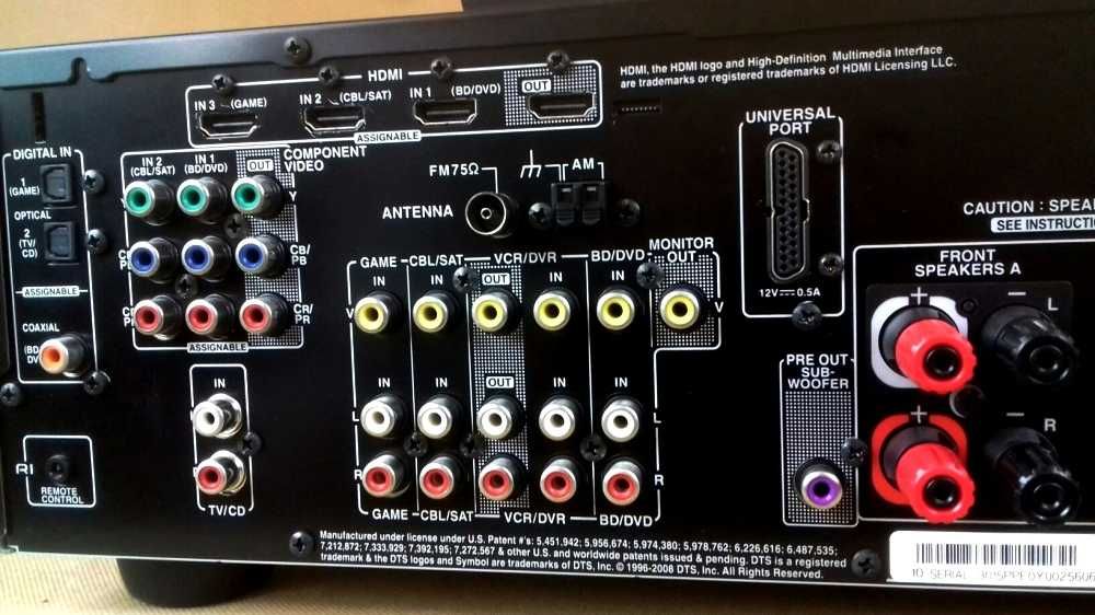 Ampituner Onkyo Tx Sr 307 HDMI wzmacniacz kino domowe