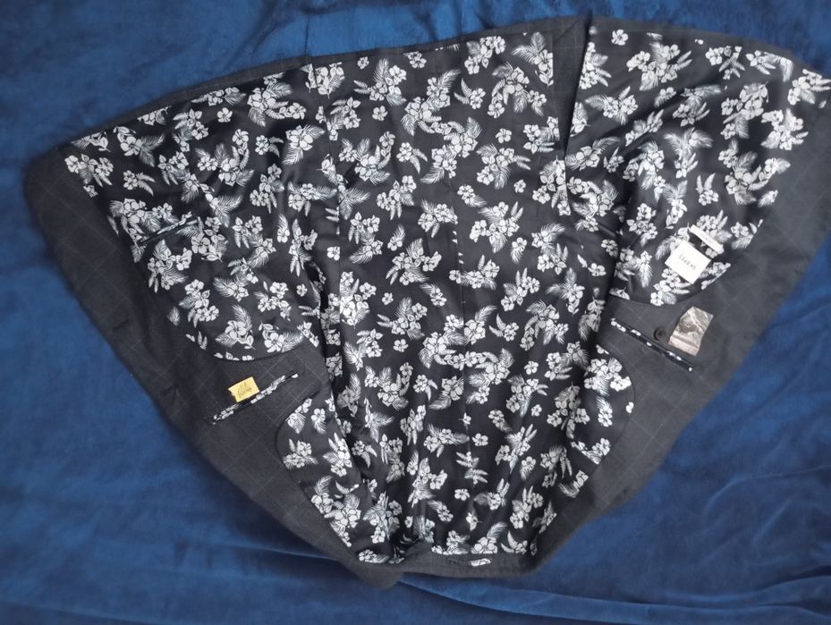 Marynarka Skopes Blue Tailored Fit Anello Check