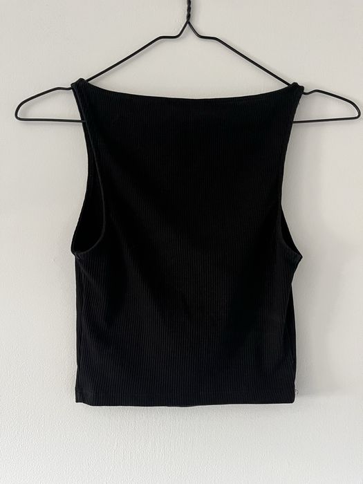 Czarny top/bluzka z odkrytymi ramionami