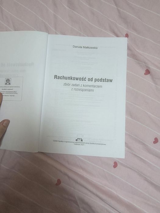 Książka rachunkowość od podstaw D. Małkowska 2021