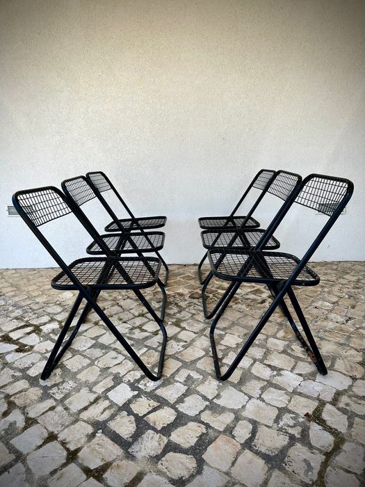 6 cadeiras dobráveis Talin Italy Vintage