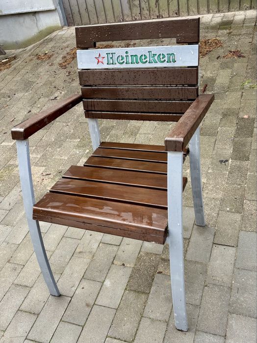 Krzesła ogrodowe / gastronomiczne– metal + drewno