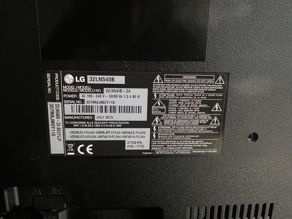 Televisão LG  32LN540B