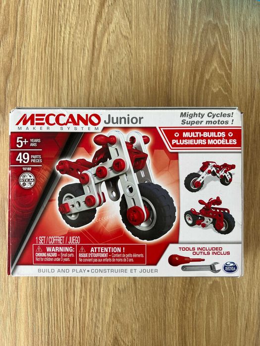 Meccano junior motor potężne motory Spin Master Mighty Cycles
