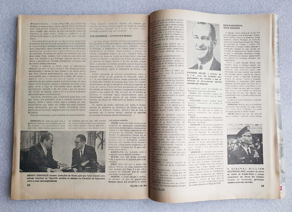 Antiga Revista Vida Mundial ~ "O UNIVERSO de STANLEY KUBRICK" ~ 1972