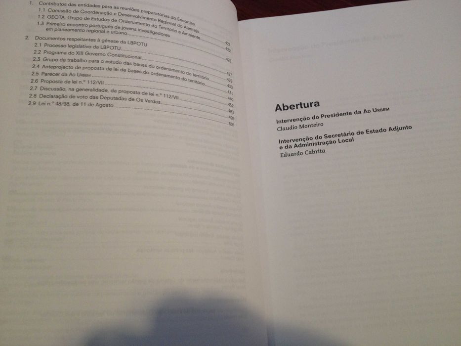 Os dez anos da lei de bases da Política de Ordenamento do Território