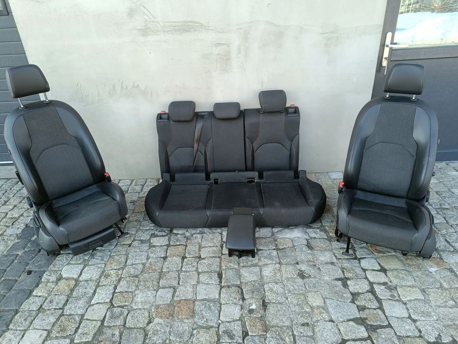 Fotele Seat Leon 3 III FR Skóra Kanapa Przekładka Siedzenia