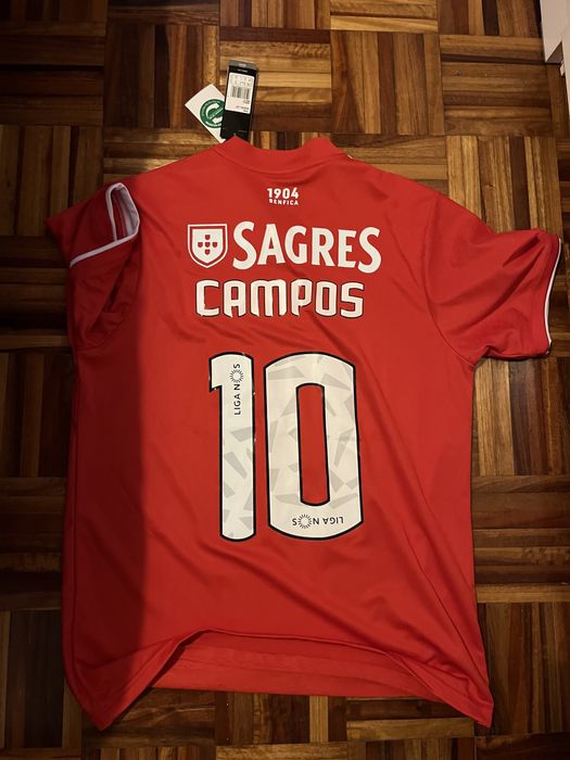 Camisola Benfica XL nova nr 10 nome Campos