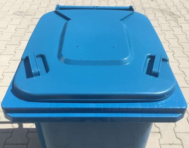 240L Pojemnik Kubeł Kosz Śmietnik na śmieci odpady NOWY Niebieski