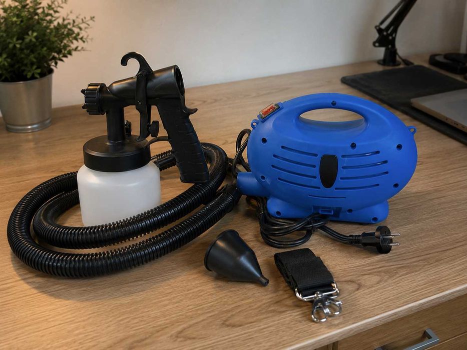 Elektryczny zestaw malarski pistolet kompresor 230V
