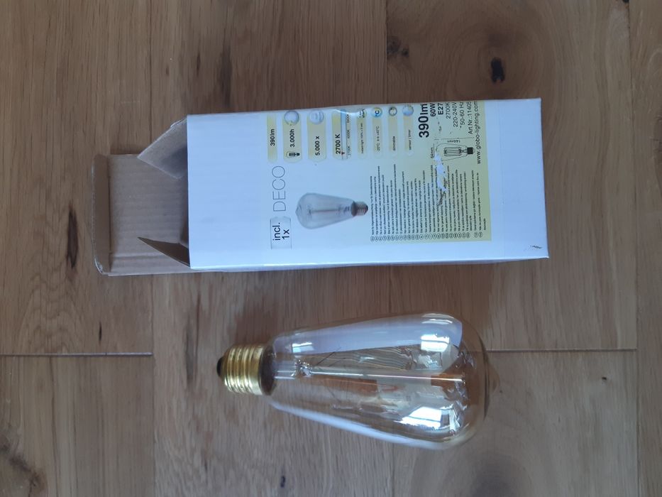 Dekoracyjna żarówka DECO 60 W,390 lm