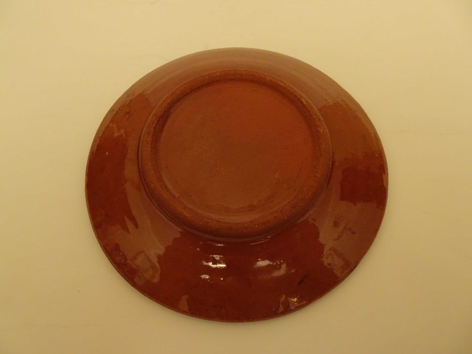 talerzyk bułgarski "pawie oczko", ceramika bułgarska, talerzyk