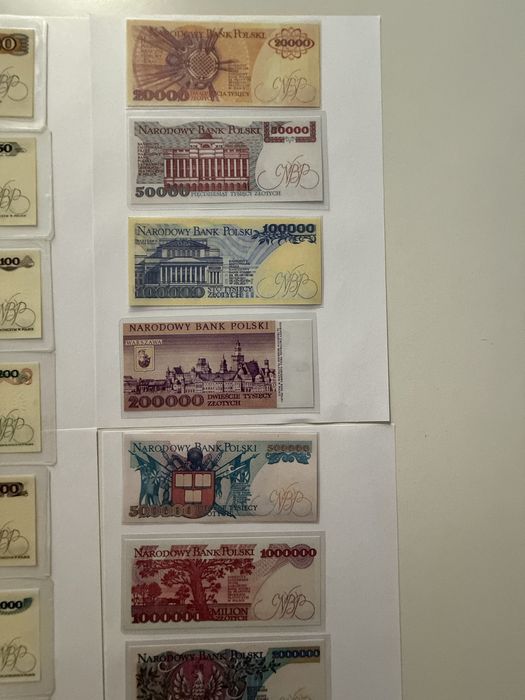 Ekskluzywna kolekcja banknotow PRL