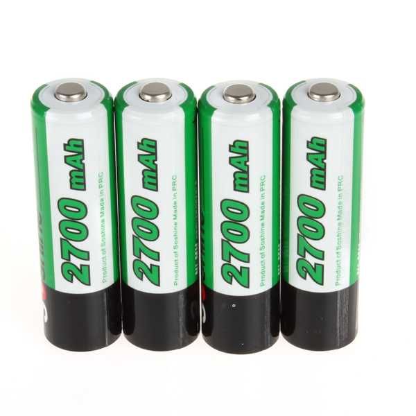 Аккумуляторы AA Soshine 2700 mAh 4 шт + бокс, якість