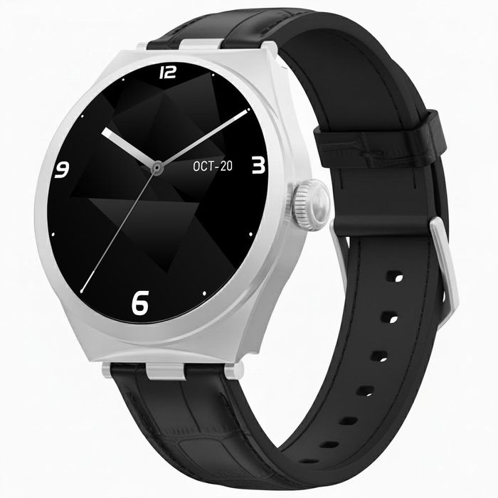 smartwatch gravity srebrno czarny gt25-8